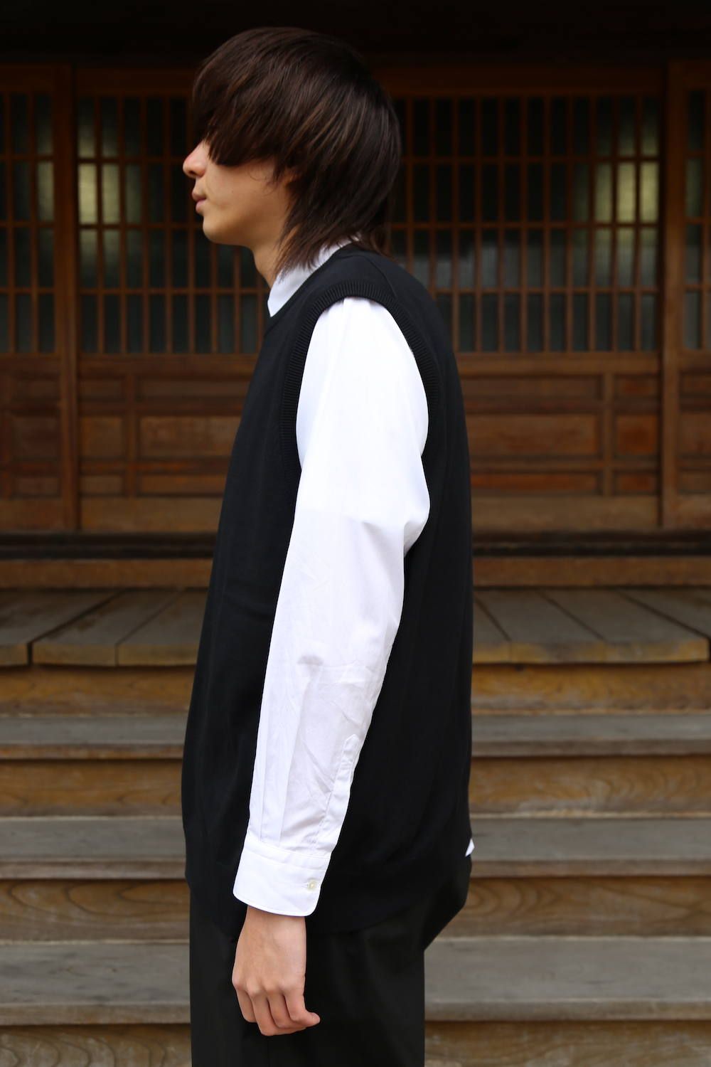 Graphpaper Stretch Typewriter Wide Cook Pants