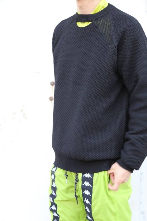 DIGAWEL 8G WG SWEATER"BLACK"スタイル.2020.2.1.
