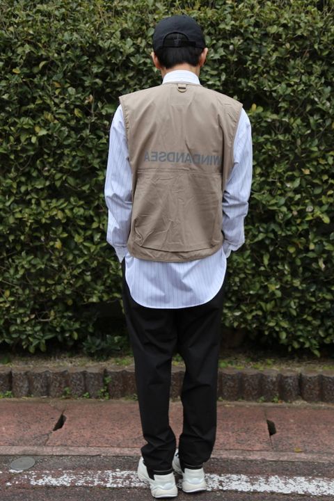 WIND AND SEA UTILITY VEST"BEIGE"Style.2020.2.28.