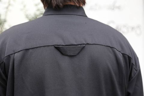 Dulcamara(ドゥルカマラ)よそいきラウンドヘムシャツ"BLACK"Style.2020.2.29.