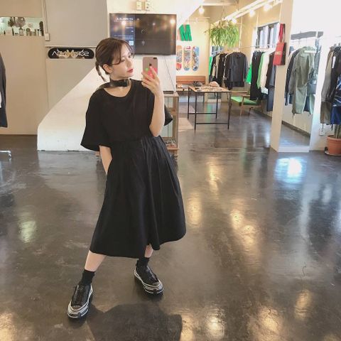 YohjiYamamoto ウエストゴムタックHP BK・C/ツイル style.2020.2.12