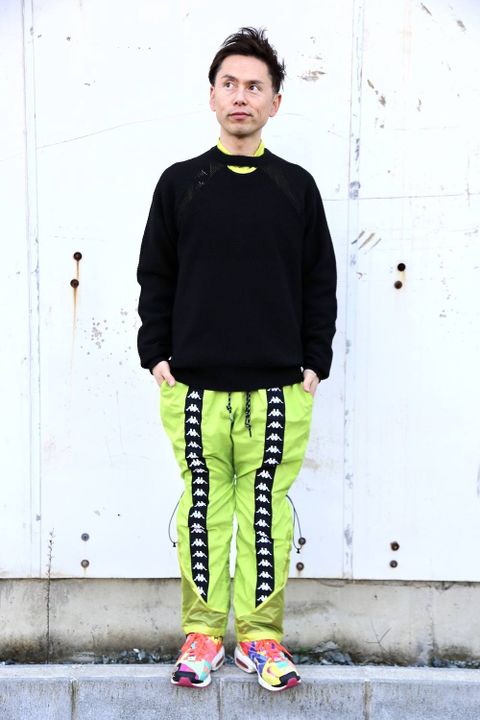 DIGAWEL 8G WG SWEATER"BLACK"スタイル.2020.2.1.