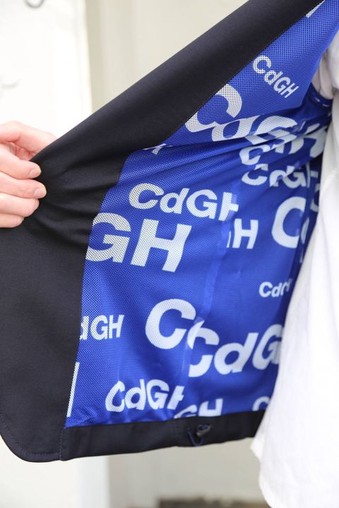 COMME des GARCONS HOMME ウールモヘアトロ×メッシュジャケット"NAVY"Style.2020.2.3.