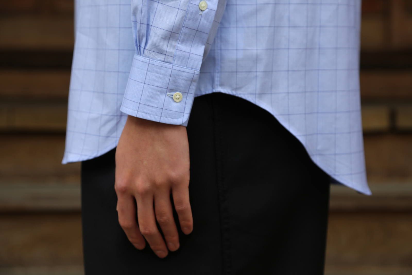 Graphpaper Thomas Mason L/S B.D Box Shirt 
