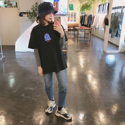 POGGY'S BOX SPRING SUMMER 2020 POGGYTHEMAN THE VOID T-SHIRTS"BLACK"style.2020.2.18