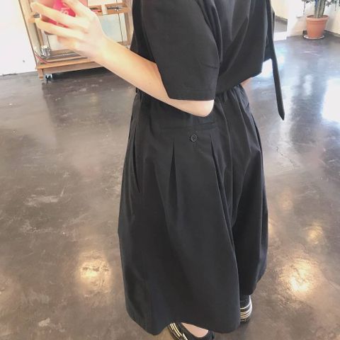 YohjiYamamoto ウエストゴムタックHP BK・C/ツイル style.2020.2.12