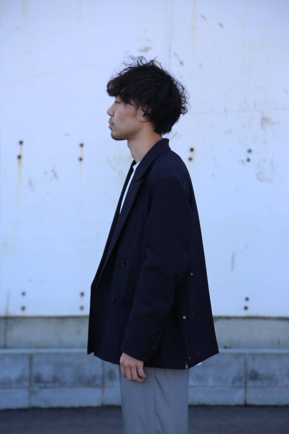 YOKE DOWNSIZING DOUBLE BREASTERD JACKET"DARK NAVY"Style.2020.2.23.