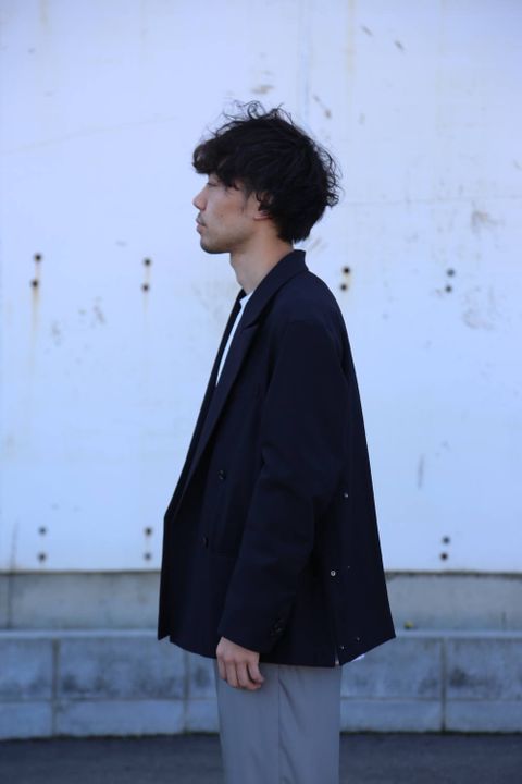 YOKE DOWNSIZING DOUBLE BREASTERD JACKET"DARK NAVY"Style.2020.2.23.