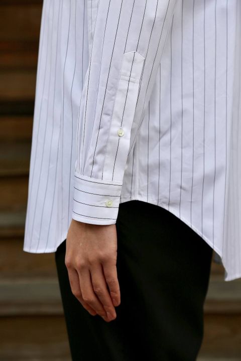 Graphpaper Thomas Mason L/S B.D  Box Shirt "BLACK"  style.2020.2.8.