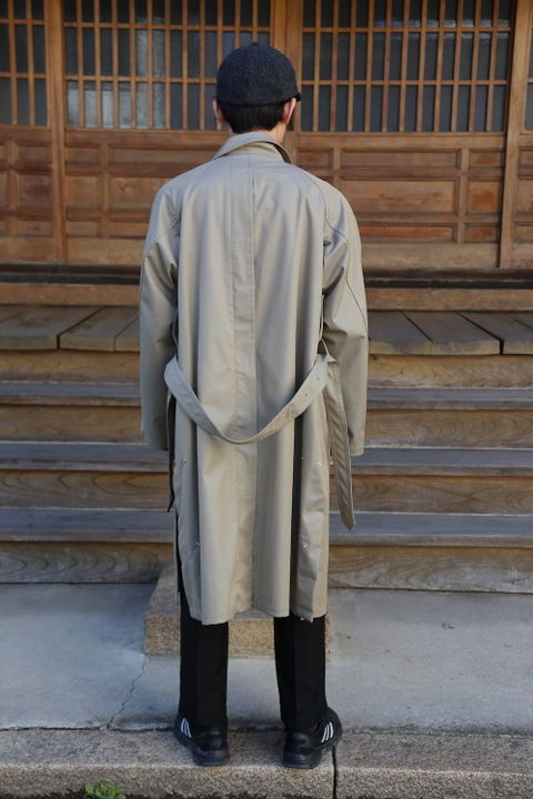 YOKE DOPWNSING BAL COLLAR COAT"KHAKI"Style.2020.2.14.