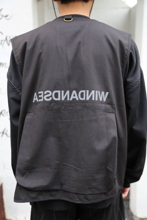 WIND AND SEA UTILITY VEST"BLACK"Style.2020.2.28.