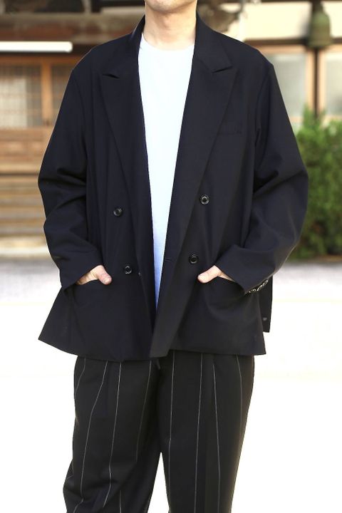 YOKE DOWNSIZING DOUBLE BREASTERD JACKET"DARK NAVY"style.2020.2.25.