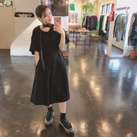 YohjiYamamoto ウエストゴムタックHP BK・C/ツイル style.2020.2.12