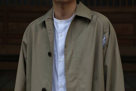 YOKE 2020ss 新作 DOWNSIZING BALL COLLAR COAT スタイル.2020.2.8.
