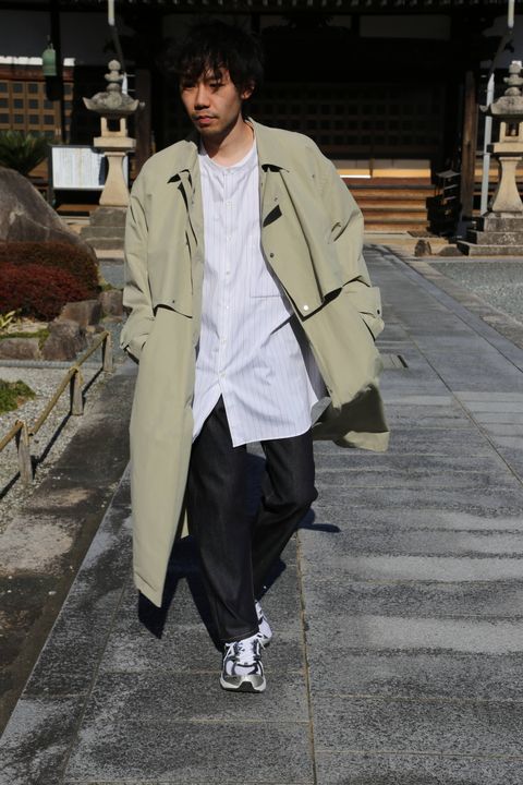 YOKE DETACHABLE DUSTER COAT"BEIGE" Style.2020.2.23.