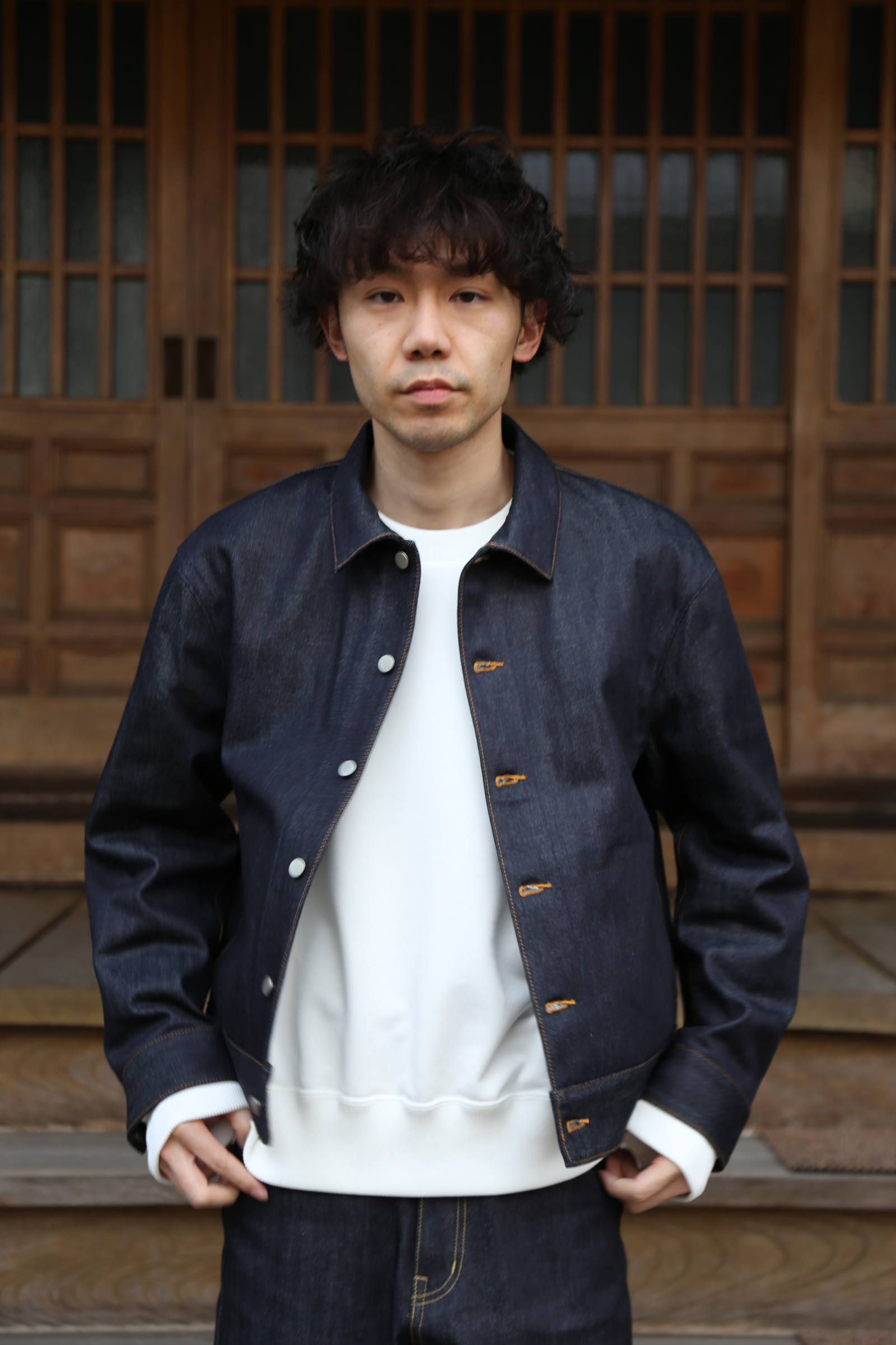 アウトレット 美品 digawel denim jacket navy ディガウェルデニム