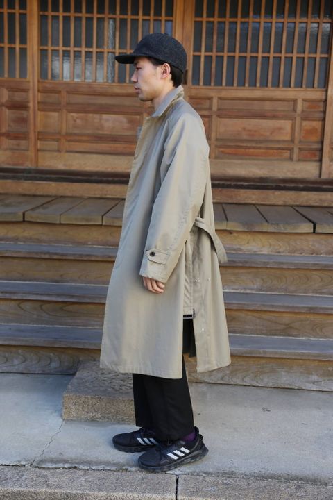 YOKE DOPWNSING BAL COLLAR COAT"KHAKI"Style.2020.2.14.