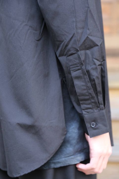 yohji yamamoto R-CDH開襟シャツ"BLACK"Style.2020.2.10.