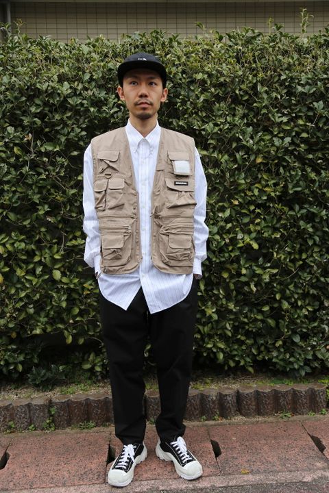 WIND AND SEA UTILITY VEST"BEIGE"Style.2020.2.28.
