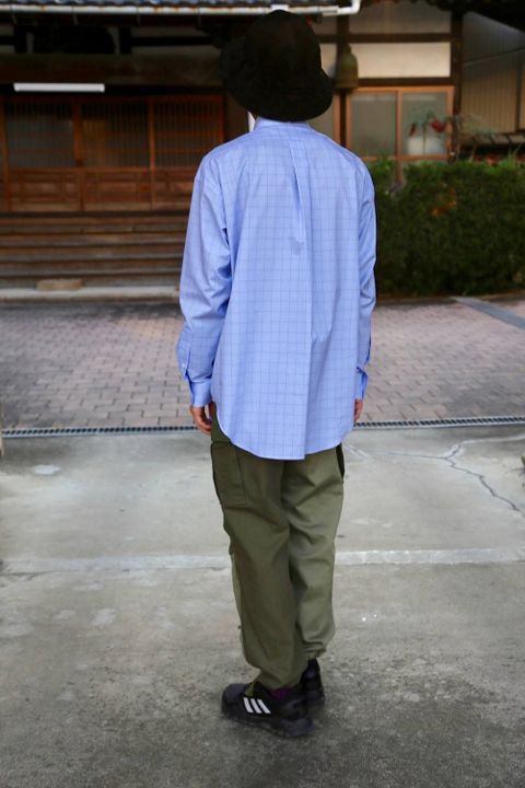 Graphpaper Thomas Mason L/S B.D Box Shirt "BLUE CH"Style.2020.2.14.