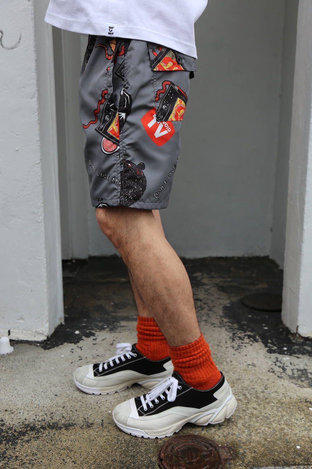 POGGYTHEMAN POGGYTHEMAN NULL PROBLEMO L/S T-SHIRTS"WHITE"Style.2020.2.18.