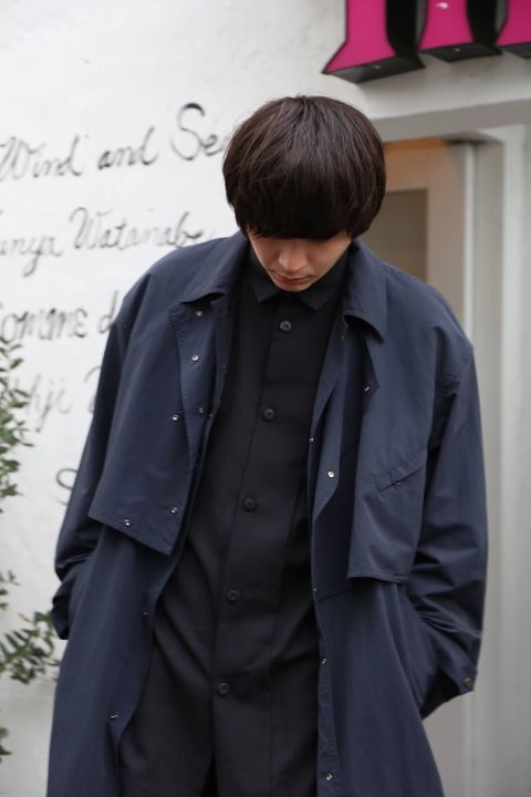 Dulcamara(ドゥルカマラ)よそいきラウンドヘムシャツ"BLACK"Style.2020.2.29.