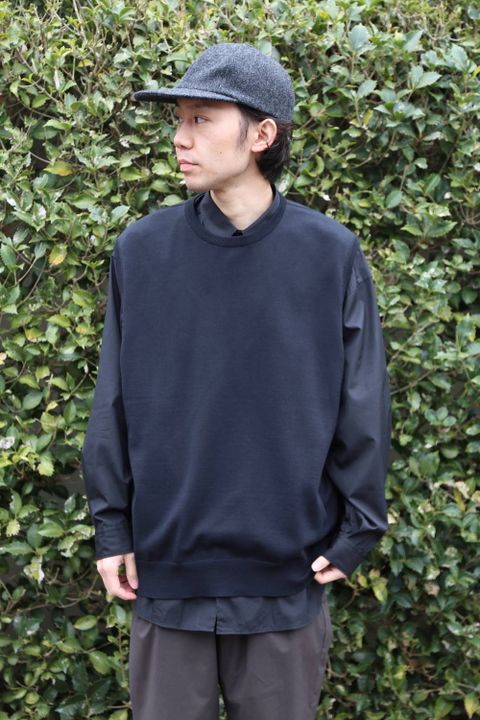 Graphpaper Suvin Vest"BLACK"スタイル.2020.2.2.
