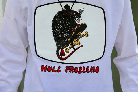 POGGYTHEMAN POGGYTHEMAN NULL PROBLEMO L/S T-SHIRTS"WHITE"Style.2020.2.18.