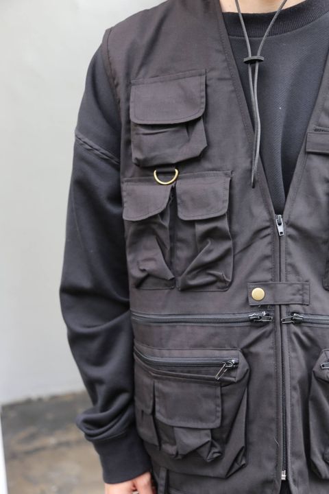 WIND AND SEA UTILITY VEST"BLACK"Style.2020.2.28.