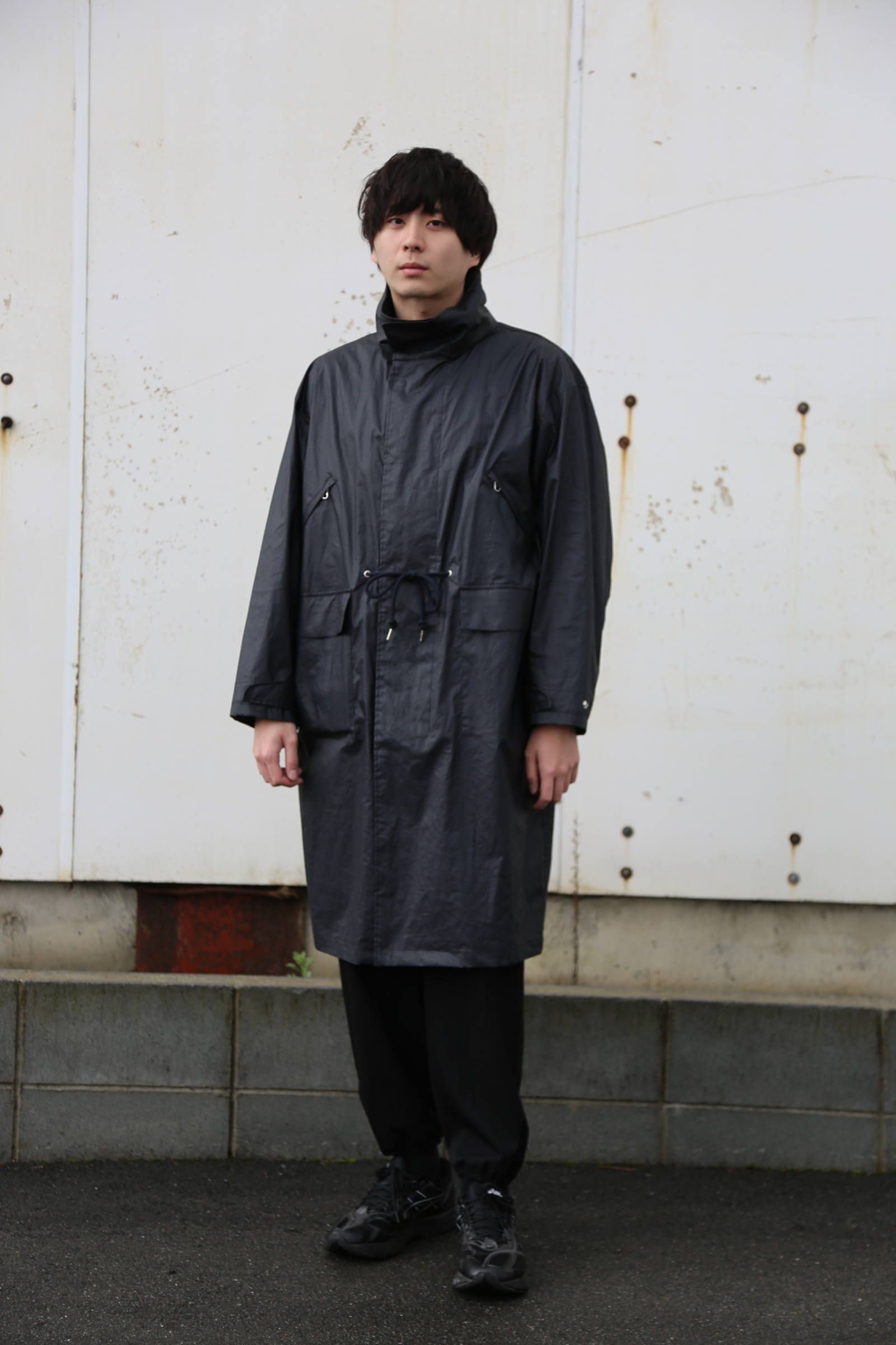 YOKE YOKE STAND COLLAR OVER COAT style.2020.2.22.