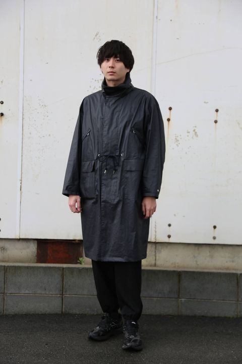 YOKE YOKE STAND COLLAR OVER COAT style.2020.2.22.