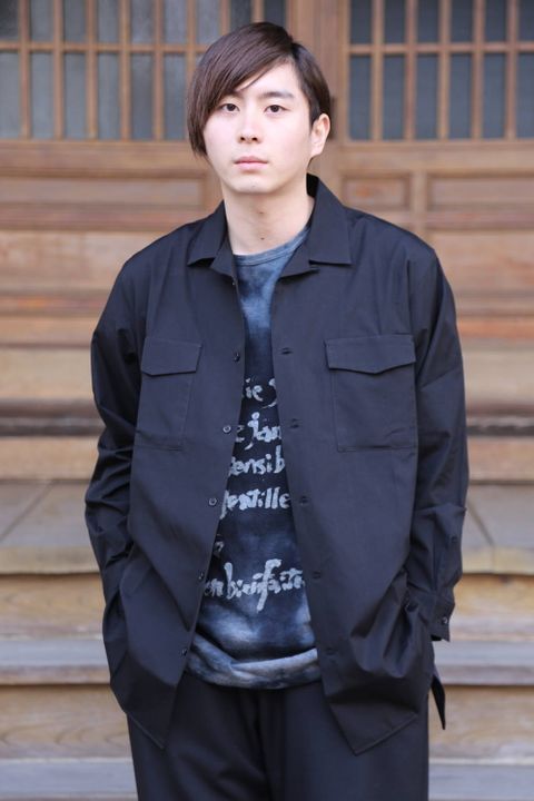 yohji yamamoto R-CDH開襟シャツ"BLACK"Style.2020.2.10.
