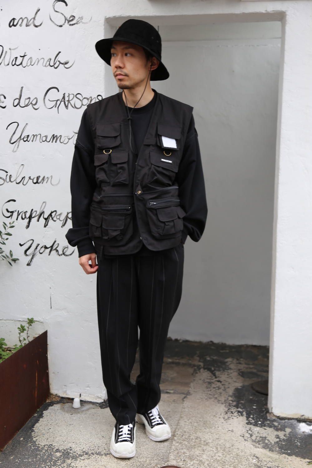 WIND AND SEA UTILITY VEST"BLACK"Style.2020.2.28.