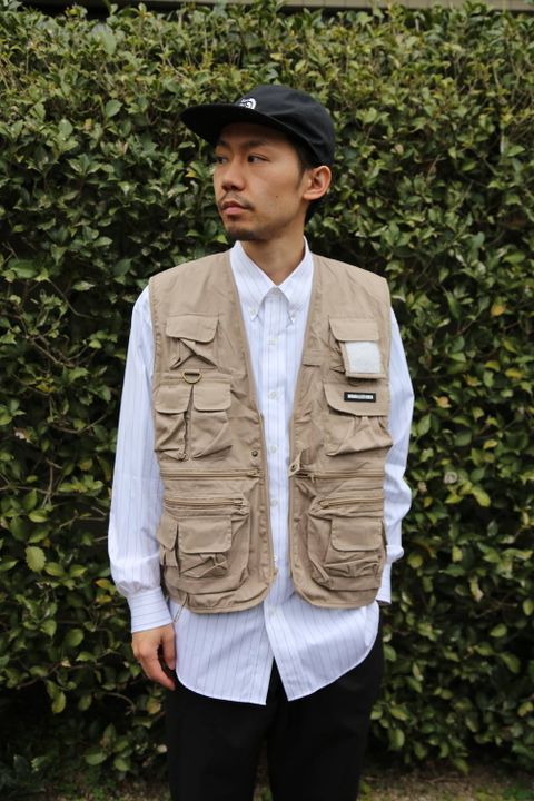 WIND AND SEA UTILITY VEST"BEIGE"Style.2020.2.28.