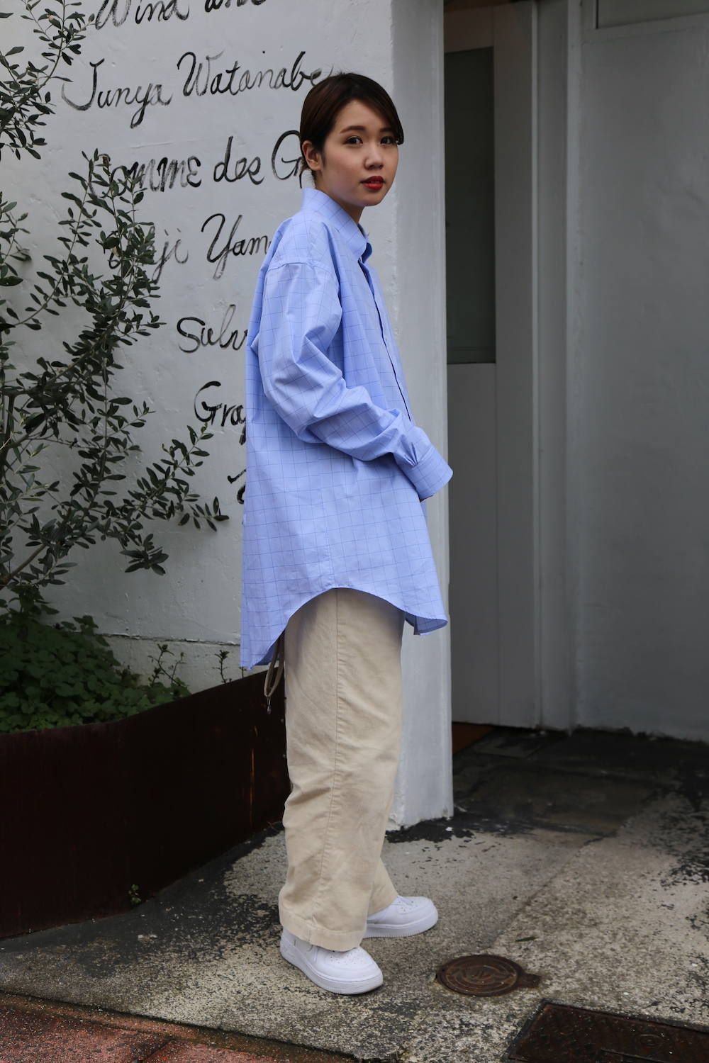 Graphpaper グラフペーパー シャツ THOMAS MASON ボタンダウン Thomas Mason L/S B.D Box Shirt  シャツ ボックス - メンズファッション