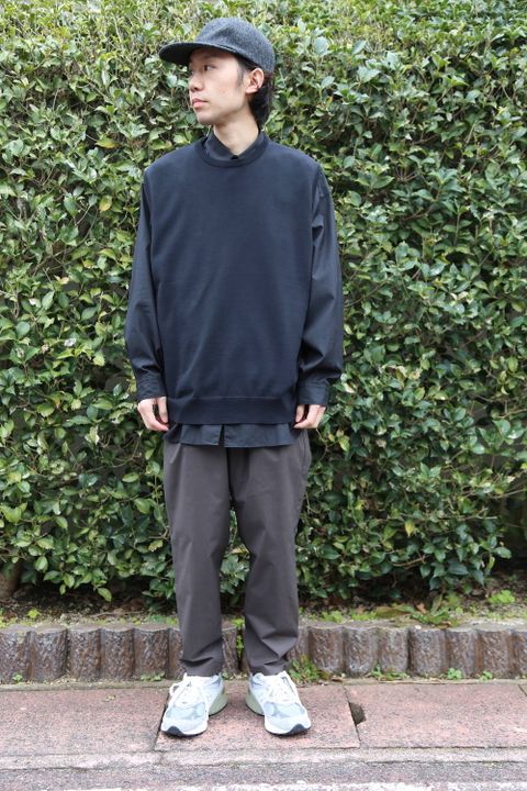 Graphpaper Suvin Vest"BLACK"スタイル.2020.2.2.