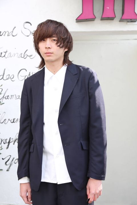 COMME des GARCONS HOMME ウールモヘアトロ×メッシュジャケット"NAVY"Style.2020.2.3.