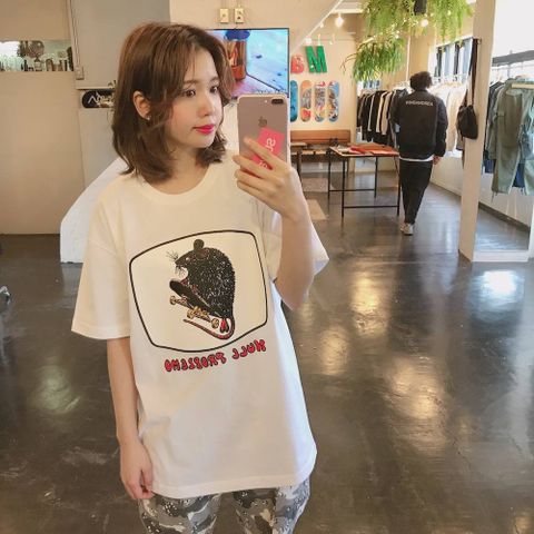POGGY'S BOX SPRING SUMMER 2020 POGGYTHEMAN NULL PROBLEMO T-SHIRTS"WHITE"stlye.2020.2.18