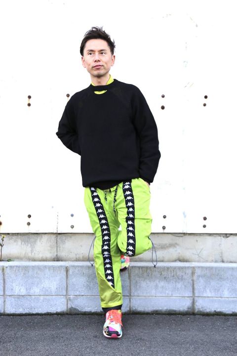 DIGAWEL 8G WG SWEATER"BLACK"スタイル.2020.2.1.