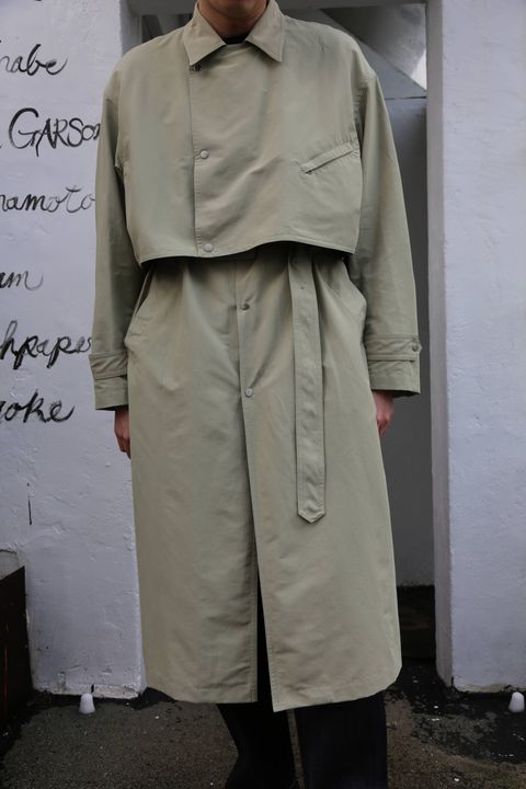 YOKE DETACHABLE DUSTER COAT style.2020.2.22