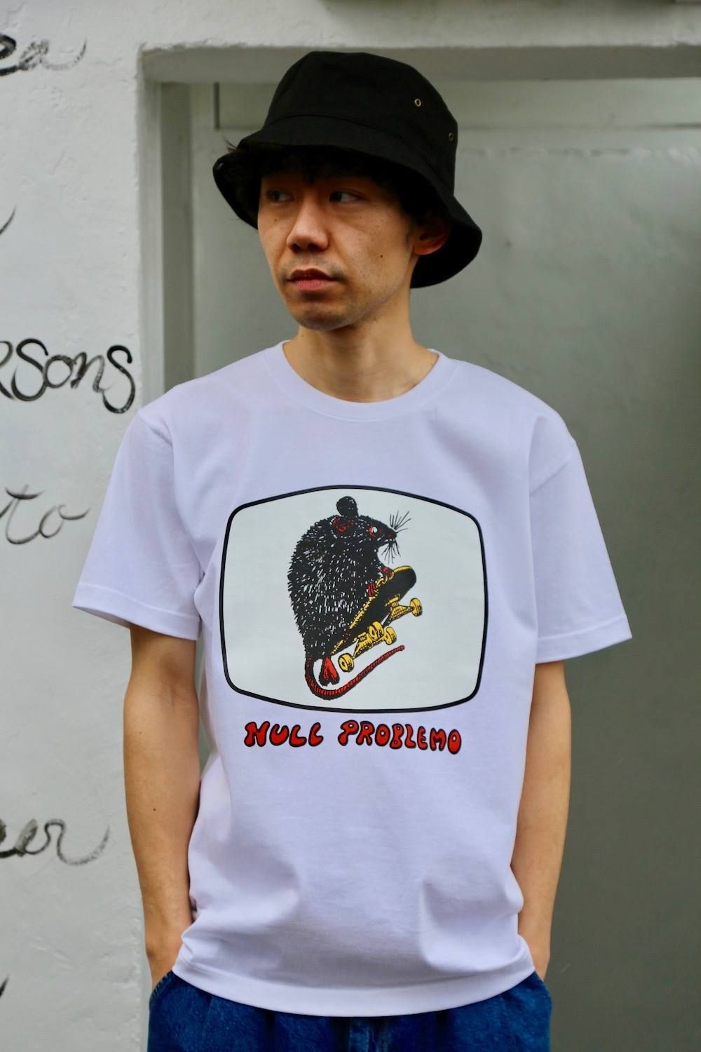 POGGYTHEMAN NULL PROBLEMO T-SHIRTS"WHITE"Style.2020.2.18.