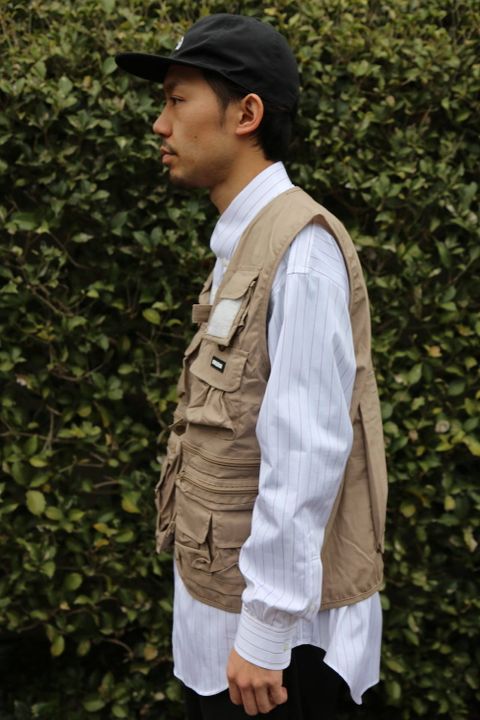 WIND AND SEA UTILITY VEST"BEIGE"Style.2020.2.28.