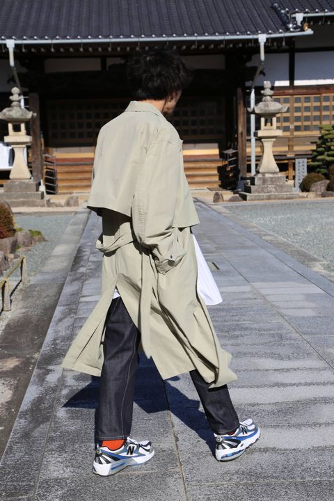 YOKE DETACHABLE DUSTER COAT"BEIGE" Style.2020.2.23.