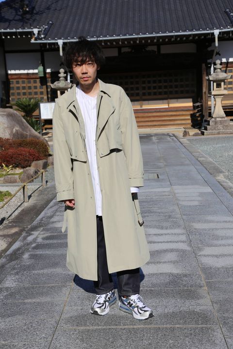 YOKE DETACHABLE DUSTER COAT"BEIGE" Style.2020.2.23.