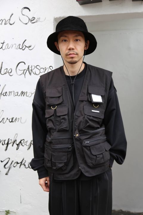 WIND AND SEA UTILITY VEST"BLACK"Style.2020.2.28.