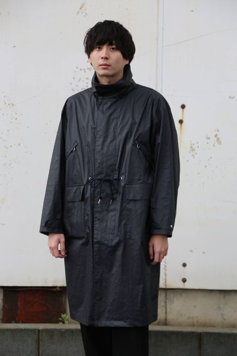 YOKE YOKE STAND COLLAR OVER COAT style.2020.2.22.