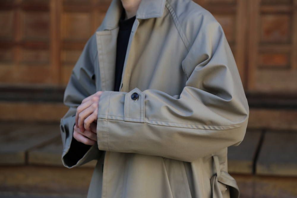 YOKE DOPWNSING BAL COLLAR COAT"KHAKI"Style.2020.2.14.
