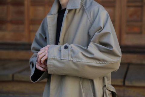 YOKE DOPWNSING BAL COLLAR COAT"KHAKI"Style.2020.2.14.