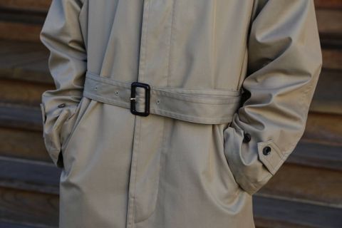 YOKE DOPWNSING BAL COLLAR COAT"KHAKI"Style.2020.2.14.