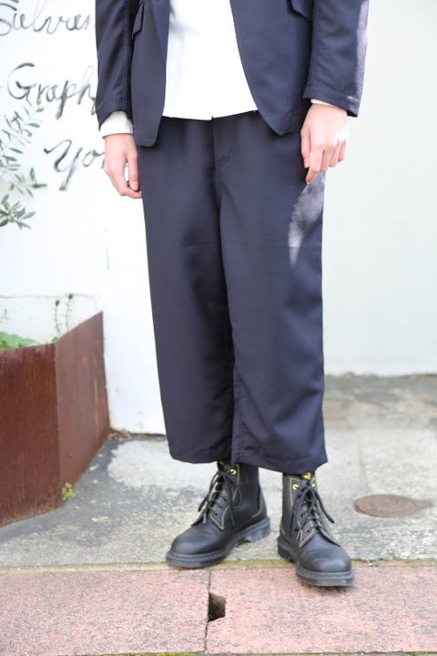 COMME des GARCONS HOMME ウールモヘアトロ×メッシュジャケット"NAVY"Style.2020.2.3.